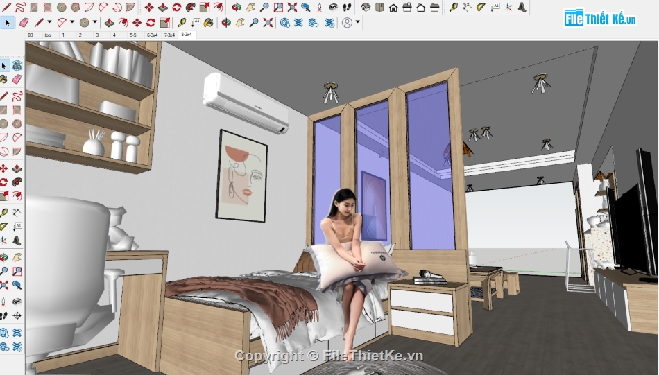 File sketchup nội thất,sketchup phòng khách,nội thất phòng khách sketchup,nội thất phòn khách,File sketchup nội thất phòng khách